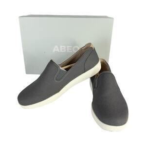 Abeo Ayla Grey Blue Sneaker Canvas Slip On Casual 2323 NWB Women's Size 9.5